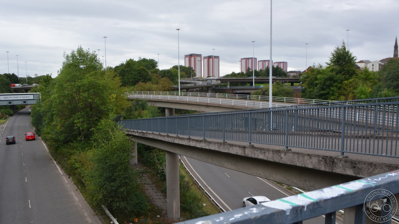 Glasgow motorway sprawl